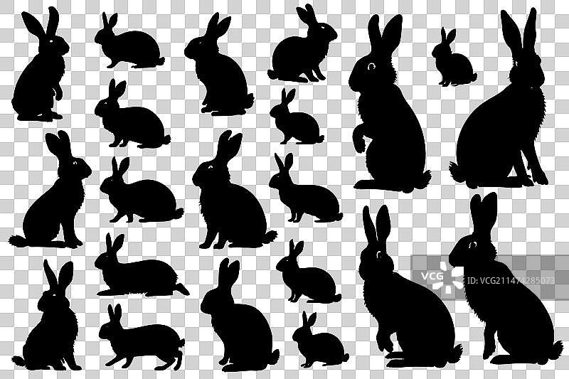 黑色剪影合集图片素材