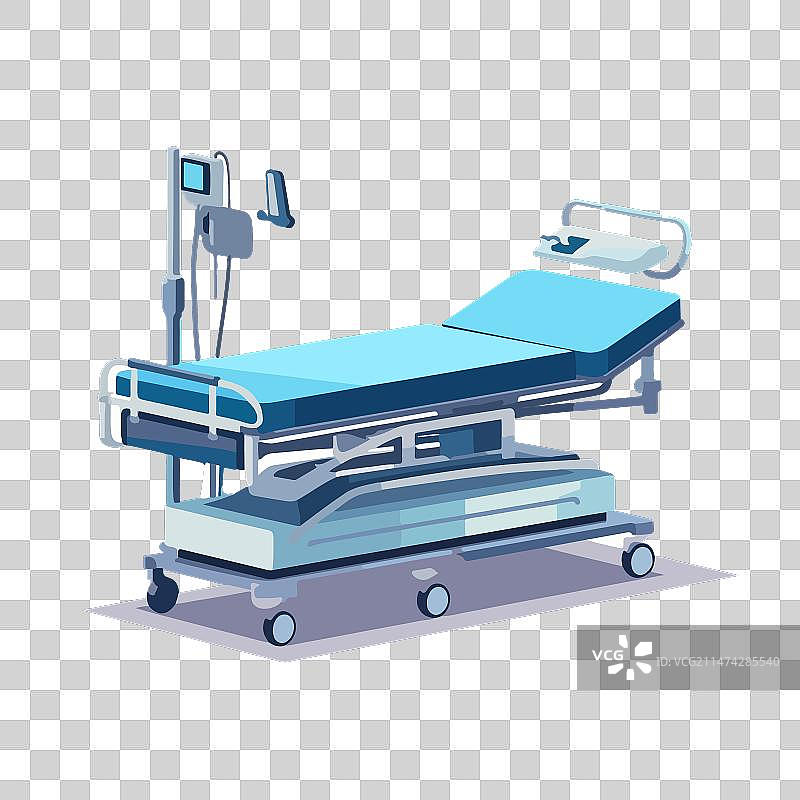 医院病房里的空床图片素材