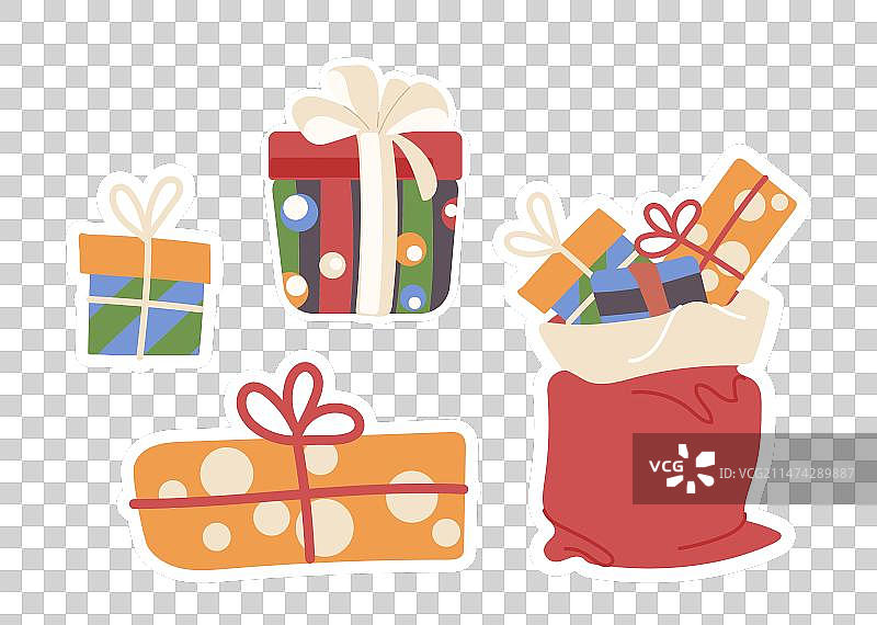 节日包装圣诞礼盒图片素材