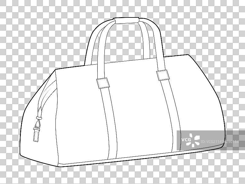 周末保龄球剪影时尚包图片素材