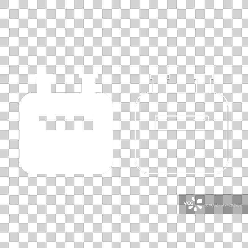 燃气表帐户设置白色图标图片素材