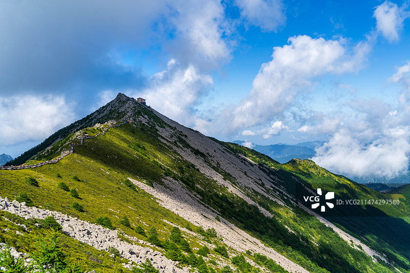 陕西省宝鸡市太白县太白山拔仙台风景图片素材