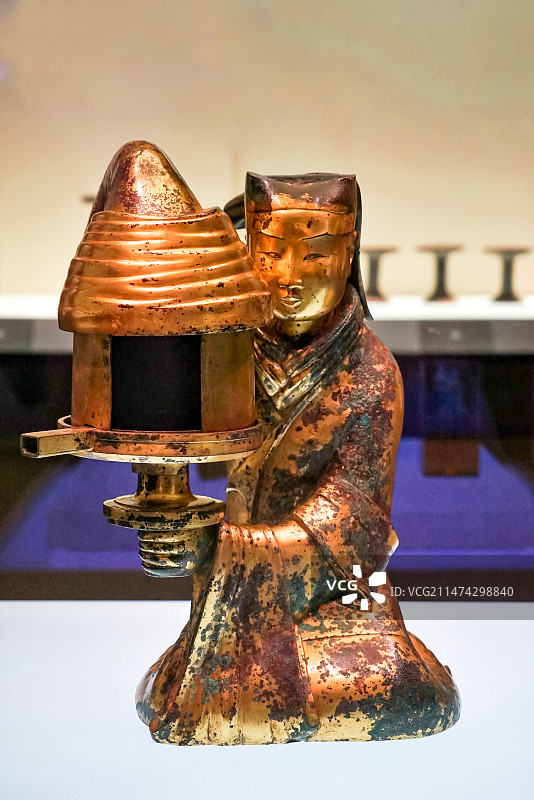 河北博物馆 长信宫灯 古董文物图片素材