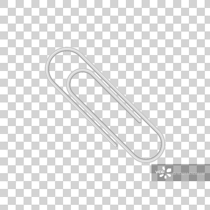 简约回形针图标图片素材