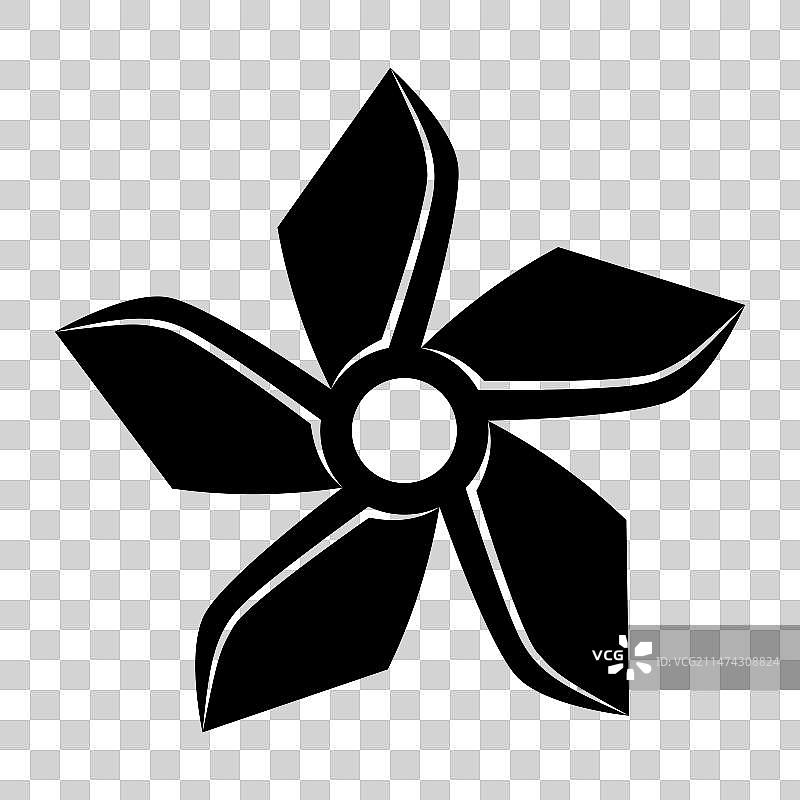 螺旋桨螺丝图标引擎或马达图像类型图片素材