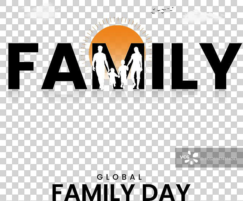 国际家庭日创意图片素材