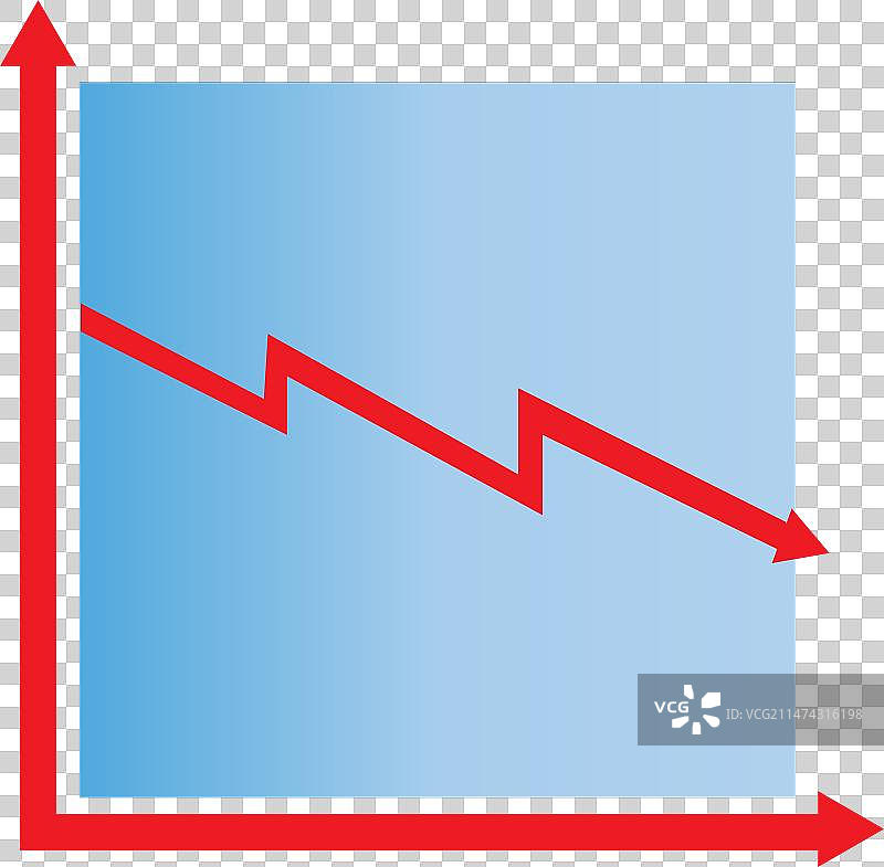 下降图表图标Logo设计模板图片素材