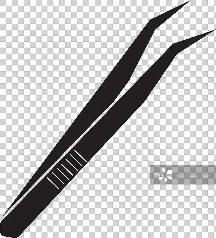 镊子图标Logo设计模板图片素材