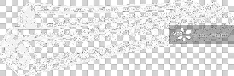 粉笔素描的肉桂棒图片素材