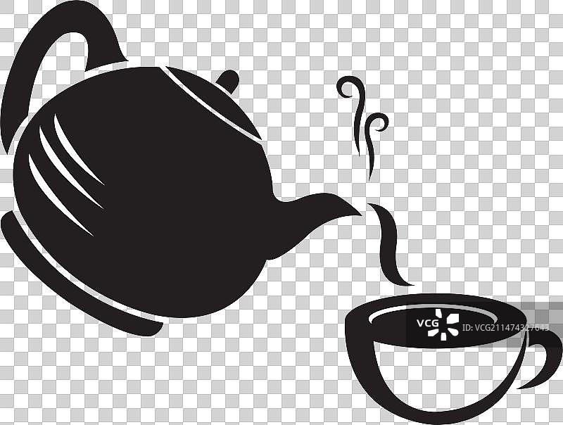 茶壶图标Logo设计模板图片素材