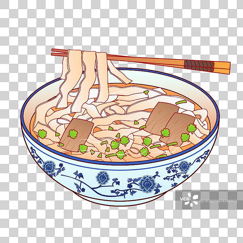 烩面矢量插画元素图片素材