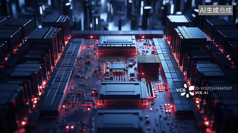 【AI数字艺术】计算机设备全帧拍摄图片素材