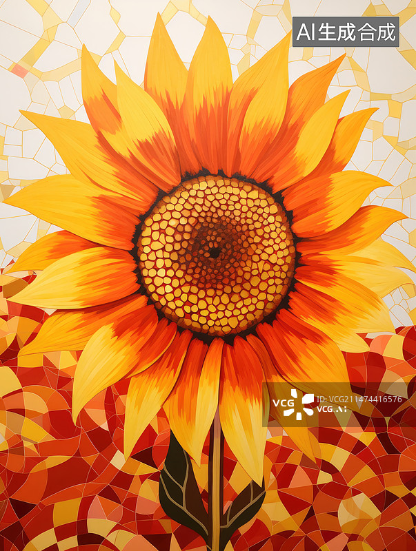【AI数字艺术】黄色的雏菊图片素材