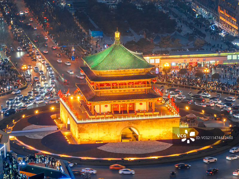 西安钟楼图片素材