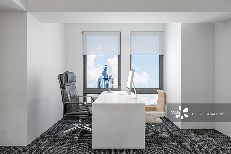 现代风格写字楼内部总裁经理办公室图片素材