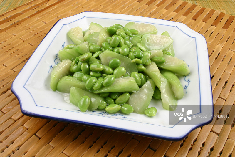 丝瓜毛豆图片素材