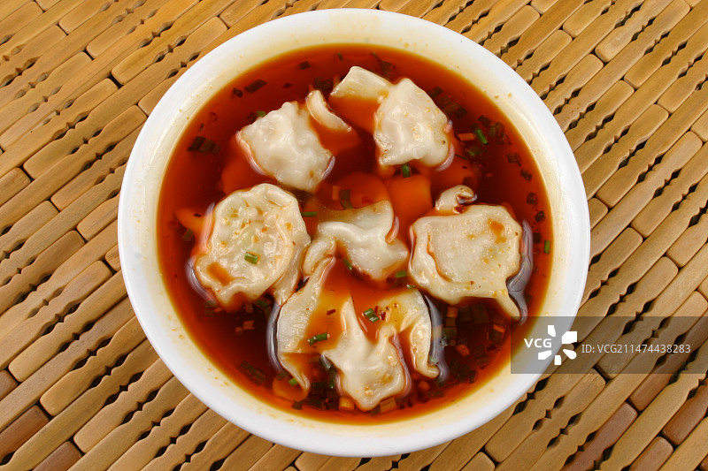 红油水饺图片素材