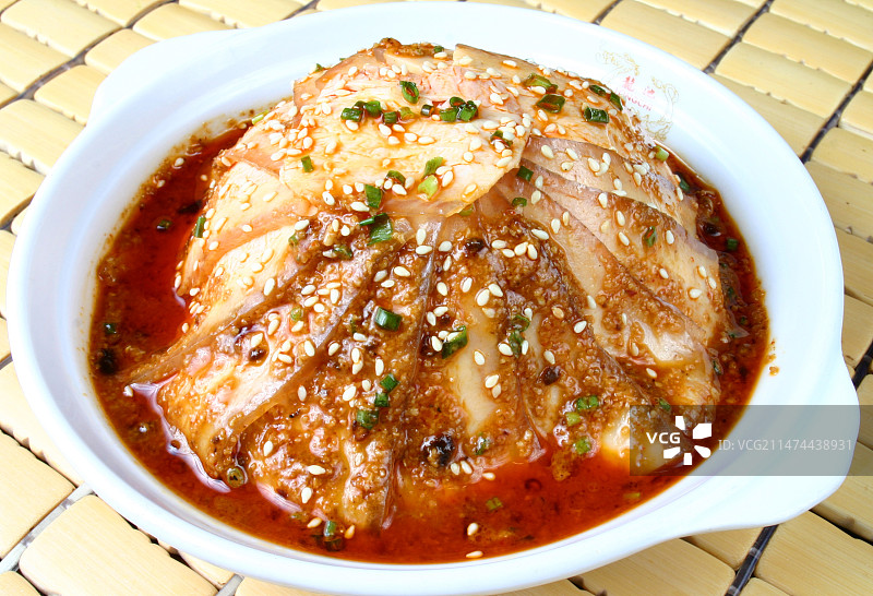 蒜泥白肉图片素材