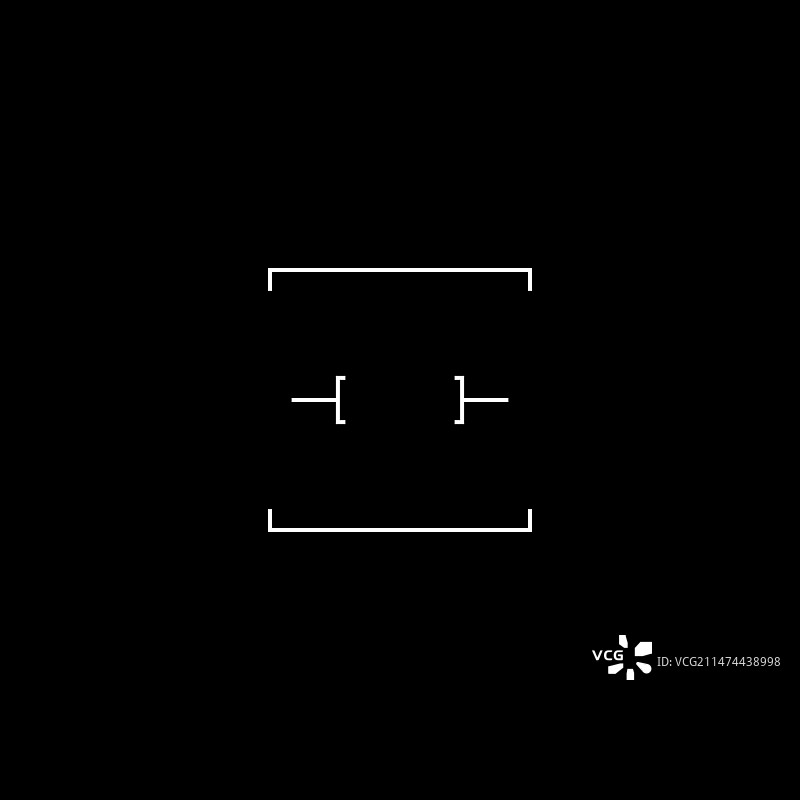 未来感军事GUI矩形目标技术瞄准图片素材