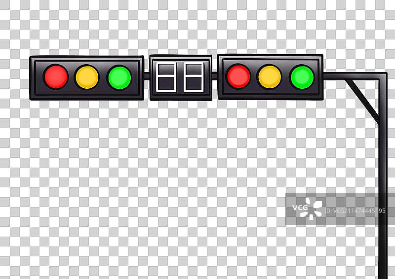 交通路口红绿灯图片素材
