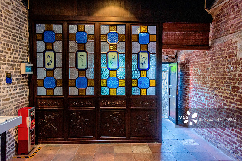 中国广东广州永庆坊李小龙祖居内景图片素材