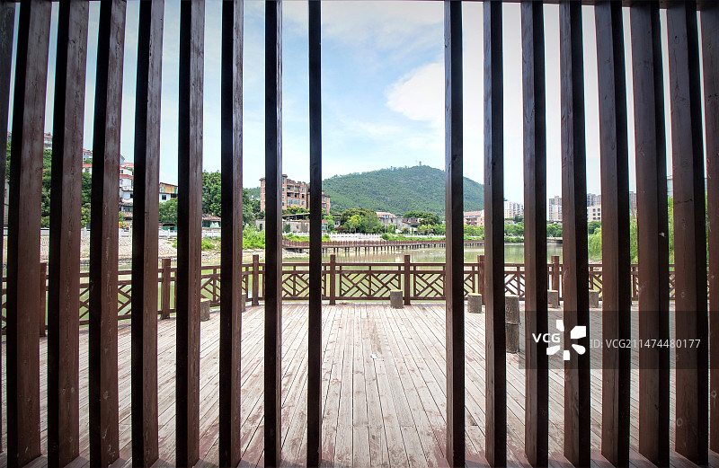 泉州南安柳湖公园水墨画般的迷人风光图片素材