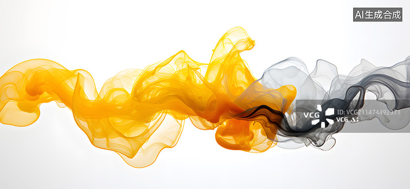 【AI数字艺术】AIGC:涂料水墨抽象背景插图图片素材