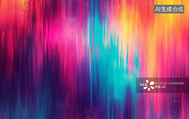 【AI数字艺术】彩色颜料涂料抽象笔触背景图片素材