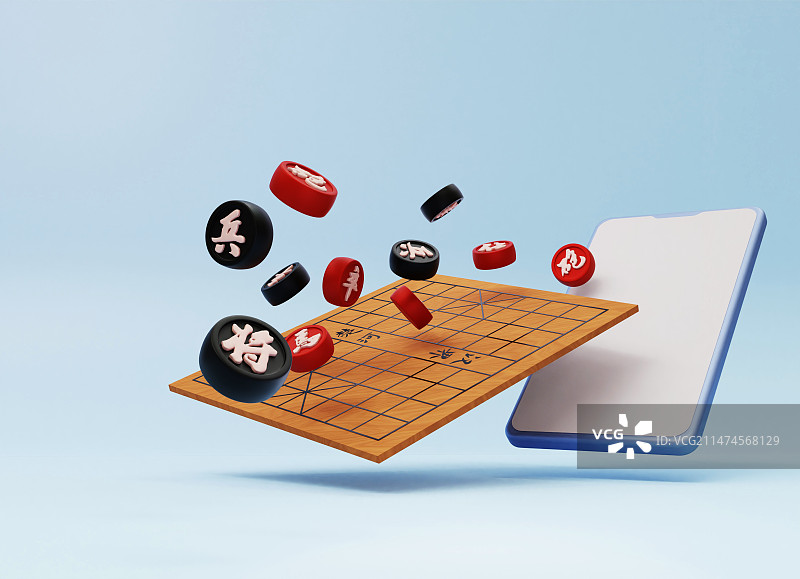 3D渲染中国风3D渲染中国风棋逢对手中国象棋下棋古典传统文化海报中国象棋古典传统文化海报图片素材