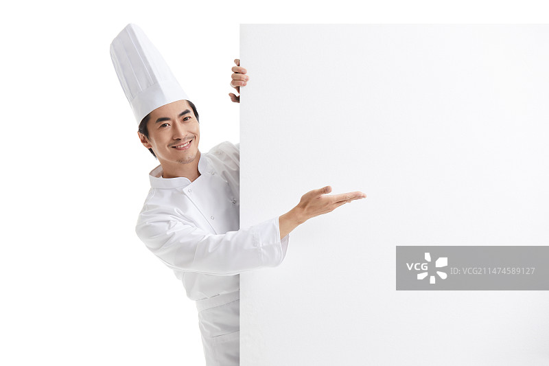 戴着厨师帽的厨师图片素材