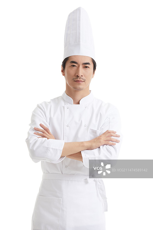 戴着厨师帽的厨师图片素材