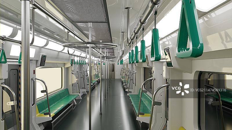 地铁车厢内部场景图片素材