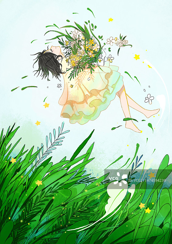 拥抱春天图片素材