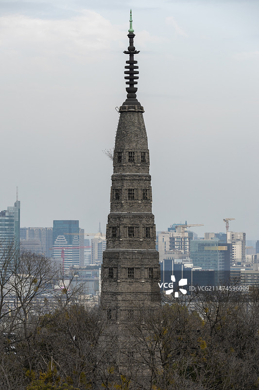 杭州宝石山保俶塔图片素材