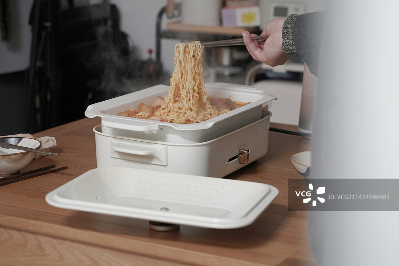 韩式部队锅图片素材