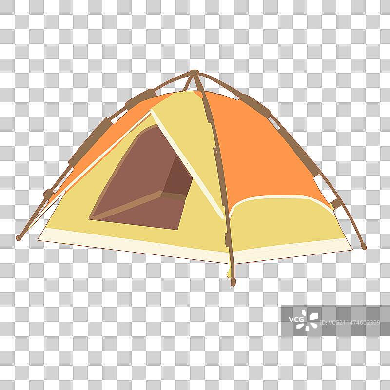 卡通手绘帐篷图片素材