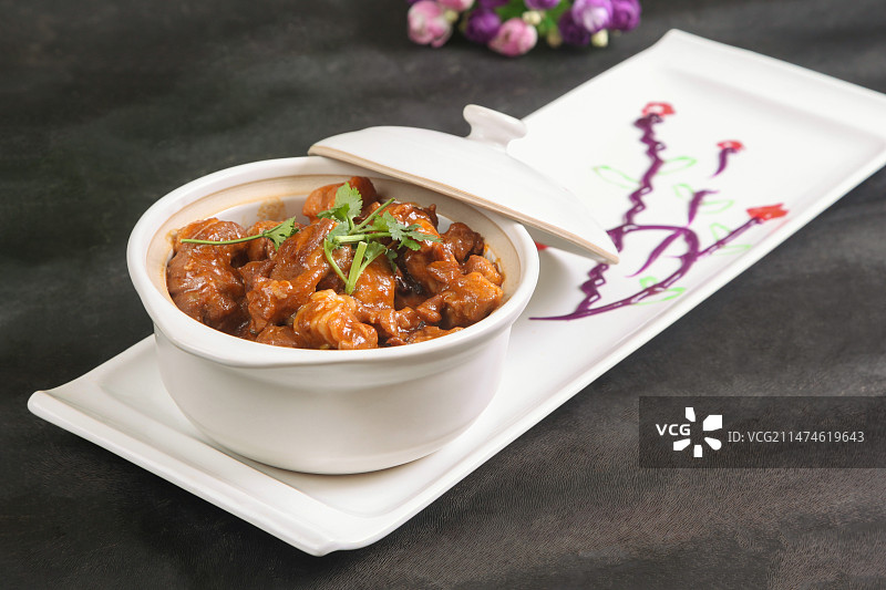 坛焖酱肉图片素材
