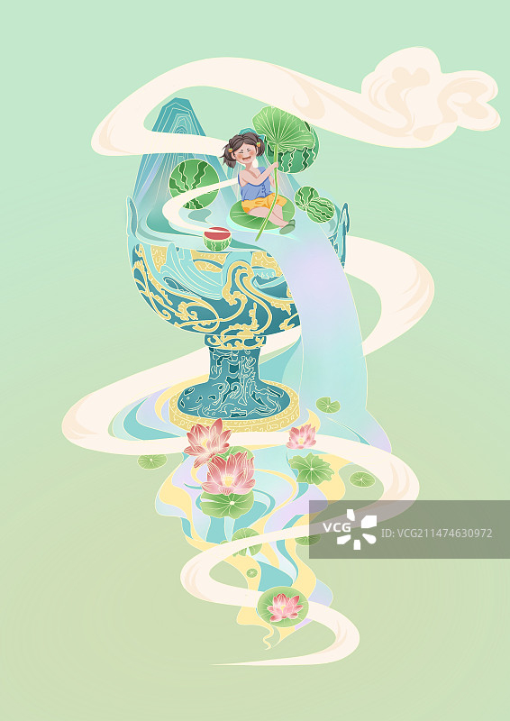 器皿插画图片素材