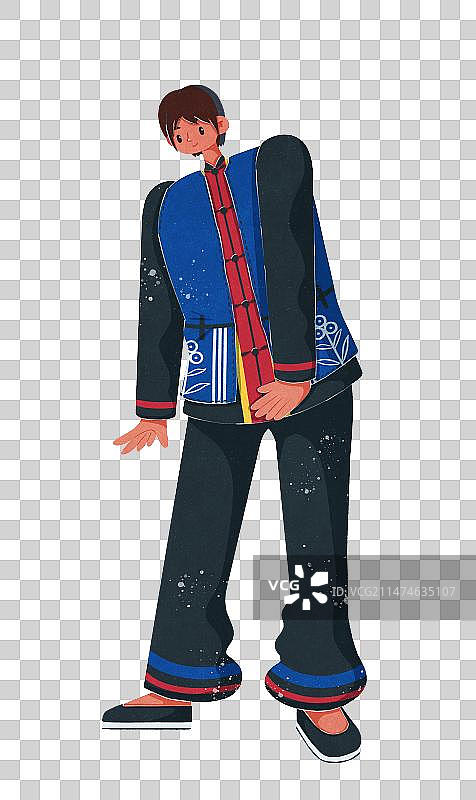 畲族服装男性图片素材