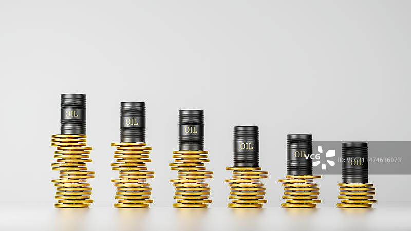 石油桶和美元图片素材