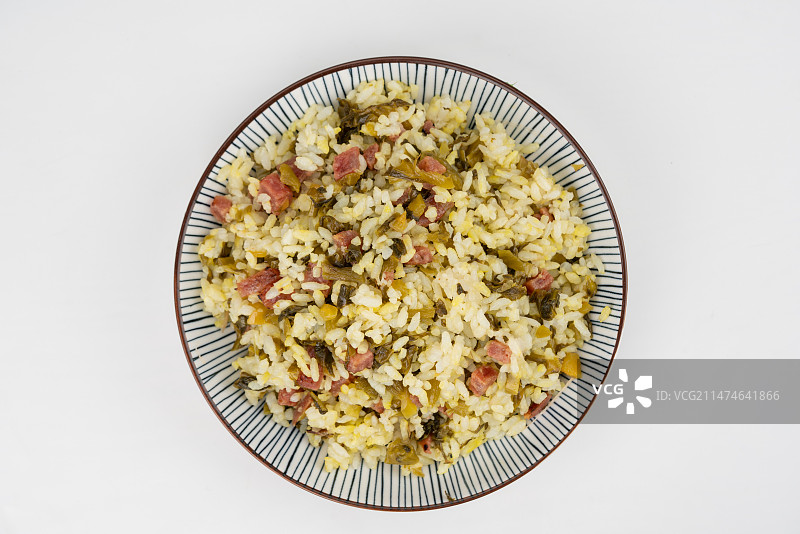 腊肉酸菜炒饭图片素材