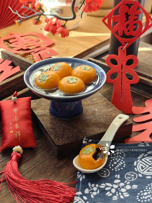 柿子汤圆图片素材