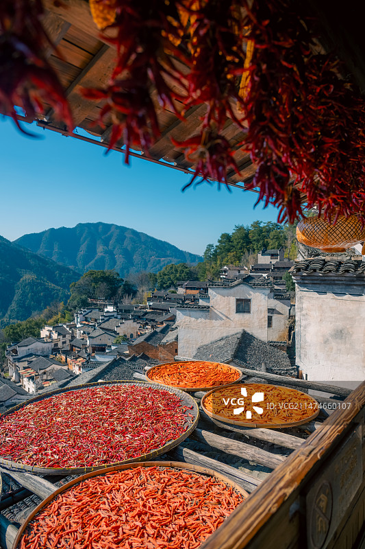 江西婺源篁岭景区图片素材