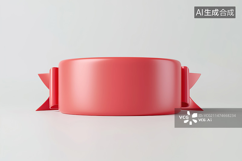 【AI数字艺术】红色的促销标签白色背景图片素材