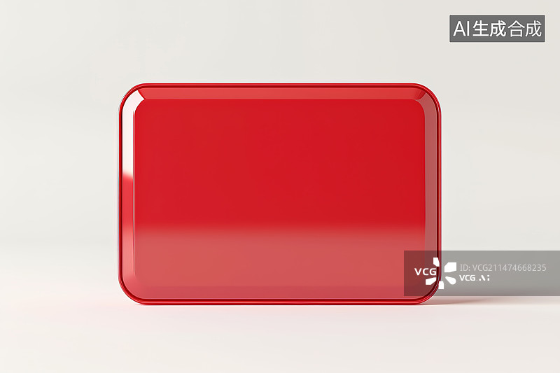 【AI数字艺术】红色的促销标签白色背景图片素材