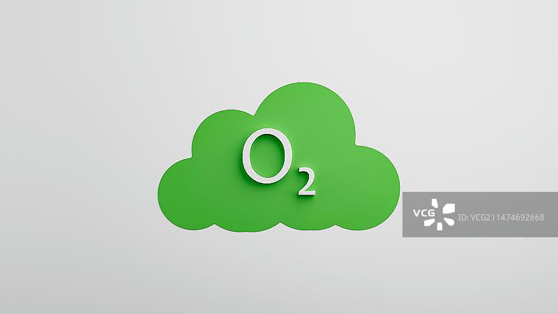 氧气和白云图片素材