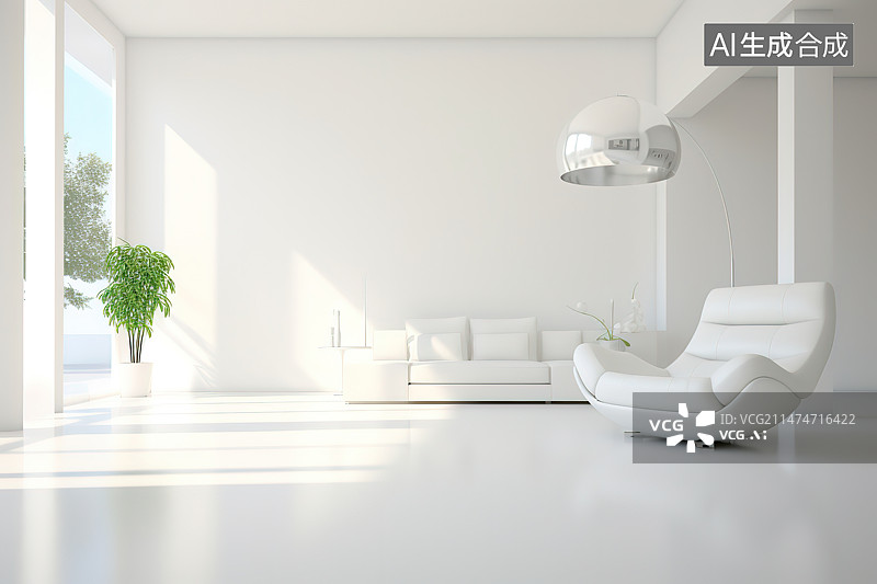 【AI数字艺术】现代城市建筑内部空间图片素材