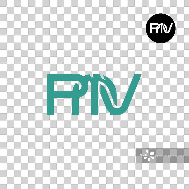 PMV字母组合标志设计图片素材