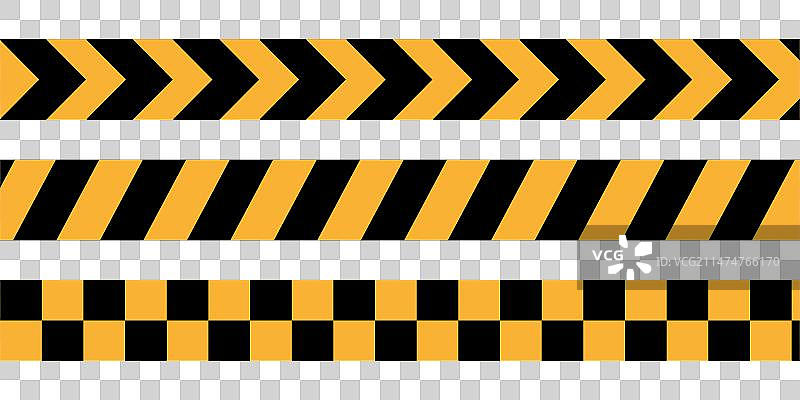 黑黄色警戒线图片素材