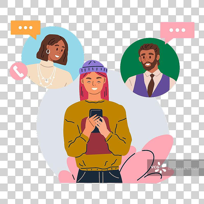 视频会议：线上访谈图片素材